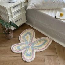 Chic Butterfly Dream Plush Rug Carpet - ArtGalleryZen
