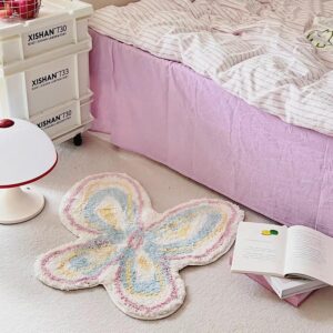 Chic Butterfly Dream Plush Rug Carpet - ArtGalleryZen