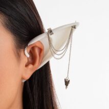 Chic Butterfly Tassel Silicone Elf Ear Cuff Wrap Earrings - ArtGalleryZen