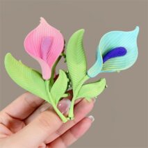 Chic Calla Lily Chignon Claw Clip Hair Clip - ArtGalleryZen