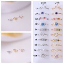 Chic Colorful CZ Inlaid Nose Piercing Nose Hoop - ArtGalleryZen