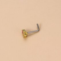 Chic Colorful CZ Inlaid Stainless Steel Angel Wings Heart Star Nose Piercing Nose Stud - ArtGalleryZen