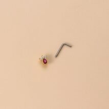 Chic Colorful CZ Inlaid Stainless Steel Angel Wings Heart Star Nose Piercing Nose Stud - ArtGalleryZen