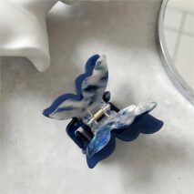 Chic Colorful Duo Butterfly Chignon Claw Clip Hair Clip - ArtGalleryZen