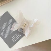 Chic Colorful Duo Butterfly Chignon Claw Clip Hair Clip - ArtGalleryZen