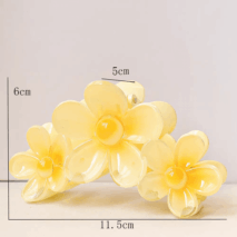 Chic Colorful Flower Hair Claw Clip - ArtGalleryZen