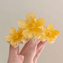 Chic Colorful Flower Hair Claw Clip - ArtGalleryZen