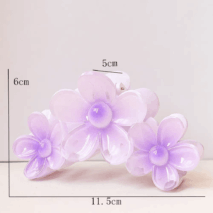 Chic Colorful Flower Hair Claw Clip - ArtGalleryZen