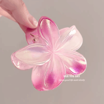 Chic Colorful Hand Painted Flower Hair Claw Clip - ArtGalleryZen