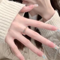 Chic Colorful Natural Tourmaline Ring - ArtGalleryZen