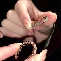 Chic Colorful Natural Tourmaline Ring - ArtGalleryZen