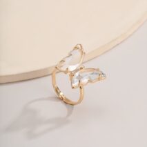 Chic Colorful Zirconia Butterfly Ring - ArtGalleryZen