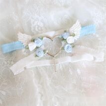 Chic Cross Angel Wings Heart Rosebud Elastic Thigh Leg Garter Belts - ArtGalleryZen