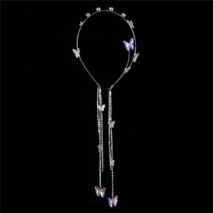 Chic Crystal Butterfly Tassel Hair Band - ArtGalleryZen