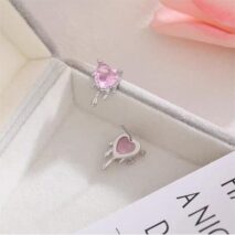 Chic Crystal Heart Melting Earrings - ArtGalleryZen