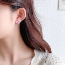 Chic Crystal Heart Melting Earrings - ArtGalleryZen