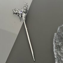 Chic Crystal Inlaid Abstract Butterfly Chignon Hair Fork Hair Pin - ArtGalleryZen