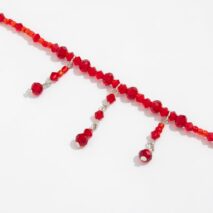 Chic Crystal Tassel Blood Drop Choker Necklace - ArtGalleryZen