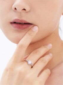 Chic CZ Inlaid Adjustable Crystal Star Heart Ring - ArtGalleryZen
