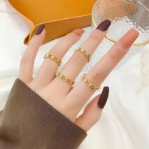 Chic CZ Inlaid Adjustable Hollowed-out Heart Ring - ArtGalleryZen