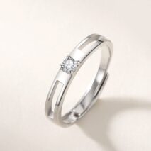 Chic CZ Inlaid Adjustable Opal Crown Matching Rings - ArtGalleryZen