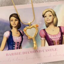 Chic CZ Inlaid Barbie Magic Mirror Necklace - ArtGalleryZen