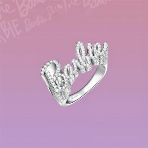 Chic CZ Inlaid Barbie Ring - ArtGalleryZen