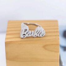 Chic CZ Inlaid Barbie Ring - ArtGalleryZen