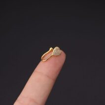 Chic CZ Inlaid Floral Heart Evil Eye Moon Star Non Piercing Nose Cuff - ArtGalleryZen