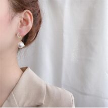 Chic CZ Inlaid Moon Phase Star Dangle Pearl Earrings - ArtGalleryZen