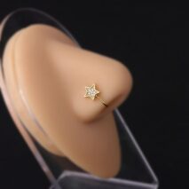 Chic CZ Inlaid Non Piercing Adjustable Nose Ring - ArtGalleryZen