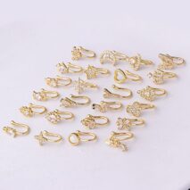 Chic CZ Inlaid Non Piercing Adjustable Nose Ring - ArtGalleryZen