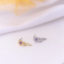Chic CZ Inlaid Stainless Steel Nose Piercing Nose Stud - ArtGalleryZen