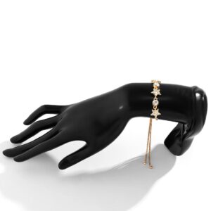 Chic CZ Inlaid Star Bracelet - ArtGalleryZen