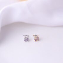 Chic CZ Inlaid Surgical Steel Nose Piercing Nose Stud - ArtGalleryZen