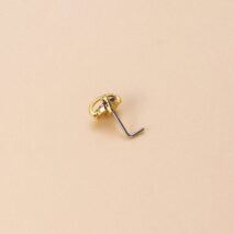 Chic CZ Inlaid UFO Moon Star Floral Nose Piercing Nose Stud - ArtGalleryZen