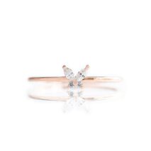 Chic CZ Opal Inlaid Floral Butterfly Bear Heart Ring - ArtGalleryZen