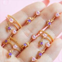 Chic CZ Opal Inlaid Floral Butterfly Bear Heart Ring - ArtGalleryZen