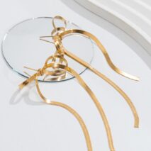 Chic Dangling Ribbon Earrings - ArtGalleryZen