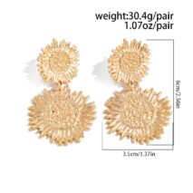 Chic Duo Sunflower Dangle Earrings - ArtGalleryZen