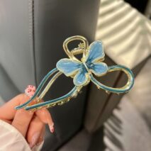 Chic Enamel Colorful Butterfly Chignon Claw Clip Hair Clip - ArtGalleryZen