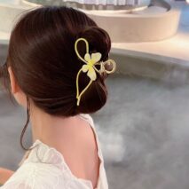 Chic Enamel Colorful Butterfly Chignon Claw Clip Hair Clip - ArtGalleryZen