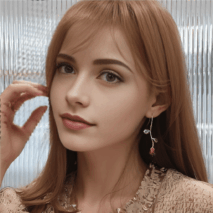 Chic Enamel English Rose Dangle Earrings - ArtGalleryZen