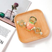 Chic Enamel Strawberry Heart Hair Claw Clip - ArtGalleryZen