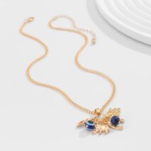 Chic Evil Eye Elephant Lucky Horseshoe Pendant Cable Chain Necklace - ArtGalleryZen