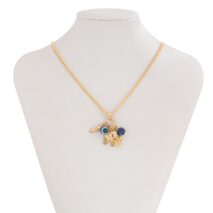 Chic Evil Eye Elephant Lucky Horseshoe Pendant Cable Chain Necklace - ArtGalleryZen