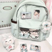 Chic Expression Mint Chocolate Kpop Fan Display Backpack - ArtGalleryZen