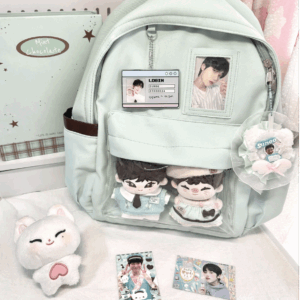 Chic Expression Mint Chocolate Kpop Fan Display Backpack - ArtGalleryZen