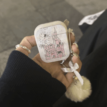 Chic Firework Castle AirPods Earphone Case - ArtGalleryZen