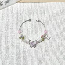 Chic Floral Butterfly Bracelet - ArtGalleryZen
